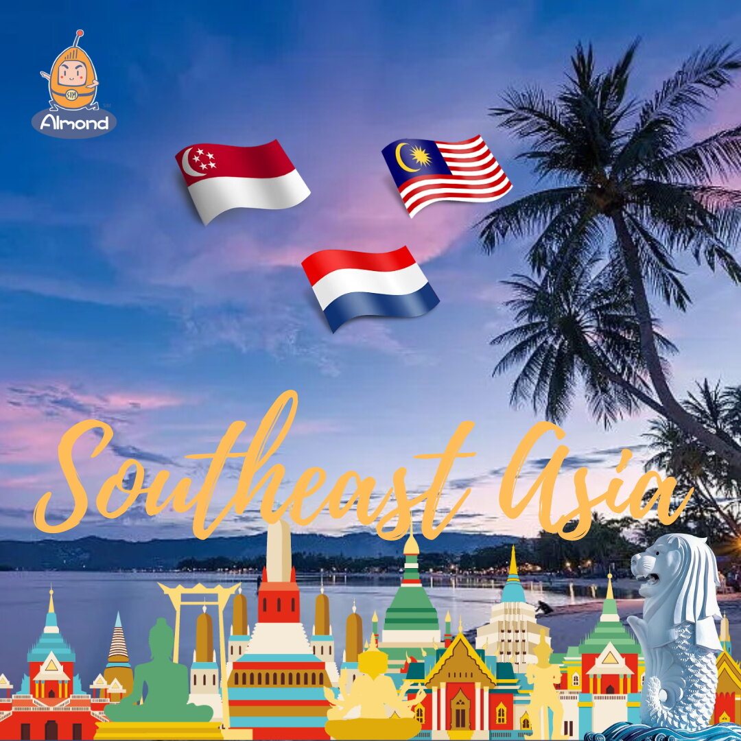 Southeast Asia 4 countries eSIM images